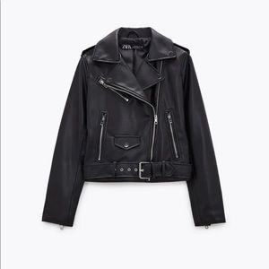 Zara faux leather jacket